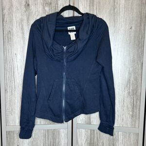 Prairie Underground Full Zip Sweatshirt Pockets Navy Blue Size L